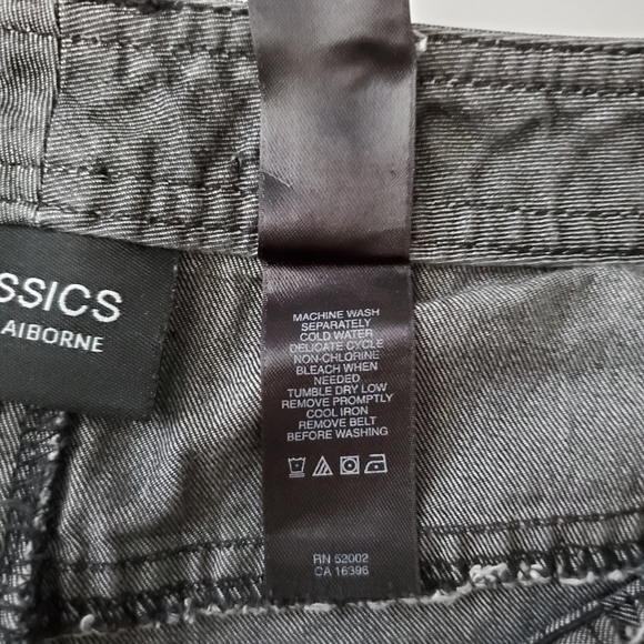 LIZ CLAIBORNE Capri Denim Gray Size 4 - Picture 5 of 8